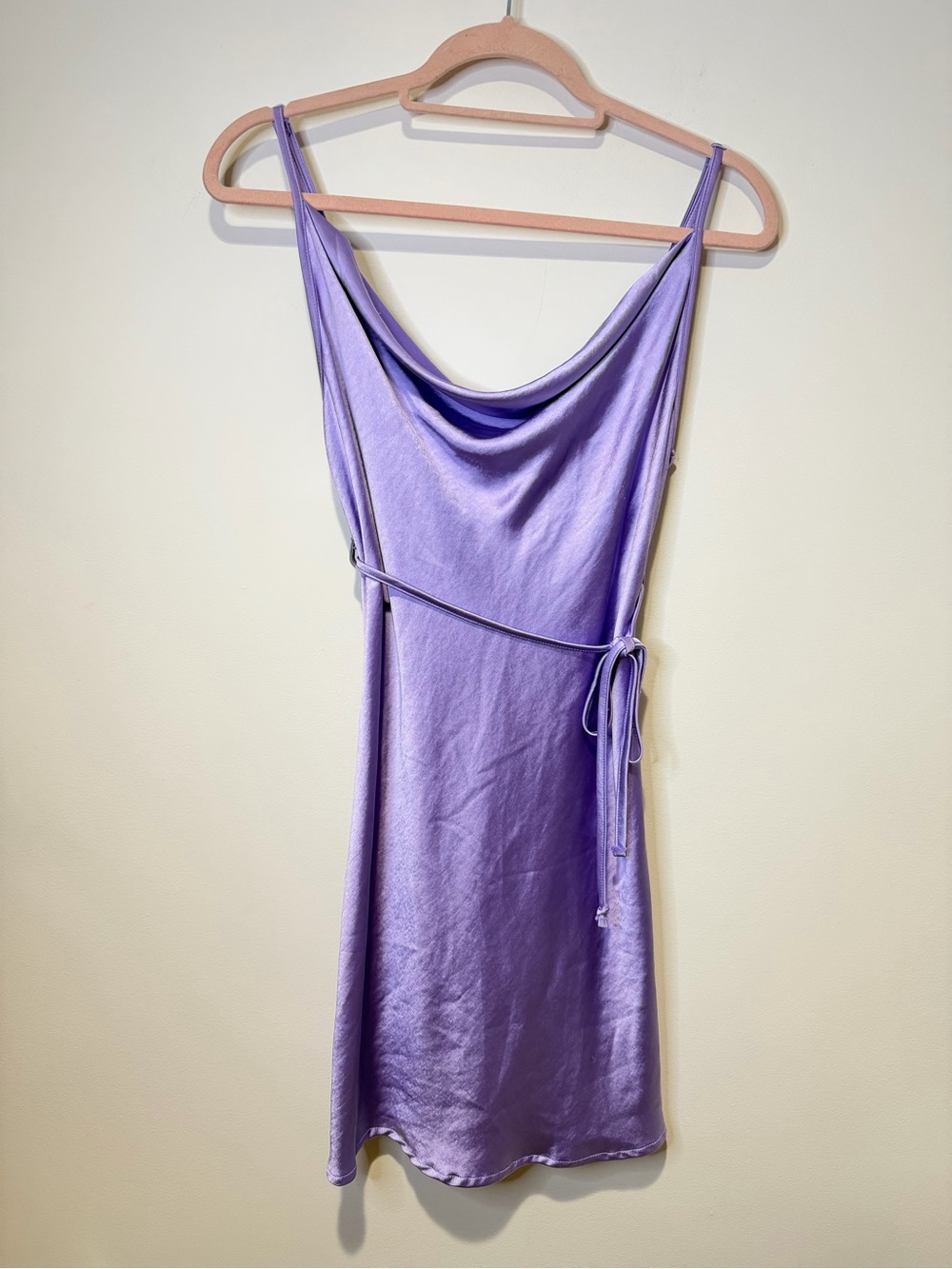 motel rocks purple satin mini dress size extra small